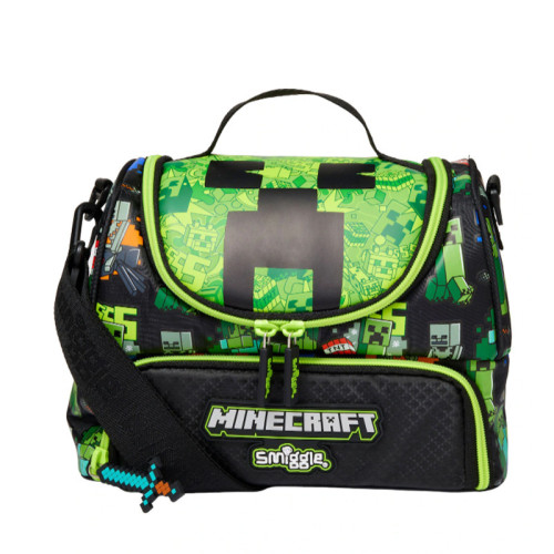 澳洲smiggle書包中小學生Minecraft我的世界卡通水杯餐包雙肩包