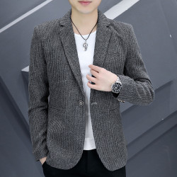 男士韓版修身型西服男春秋季帥氣個性小西裝潮流休閒百搭外套