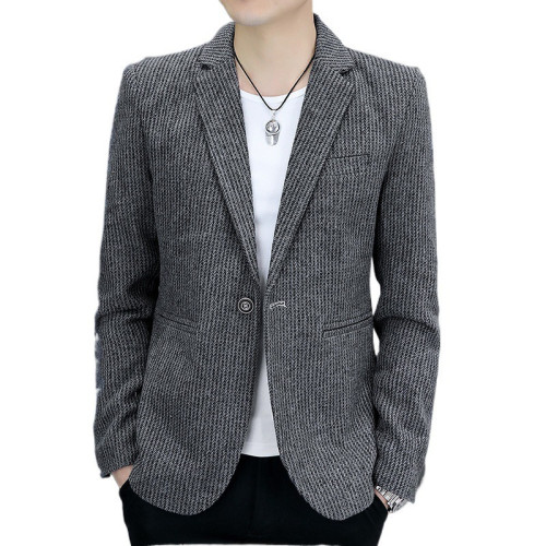 男士韓版修身型西服男春秋季帥氣個性小西裝潮流休閒百搭外套
