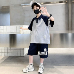 男童夏裝套裝2025新款帥氣中大兒童裝洋氣潮流夏款男孩運動兩件套
