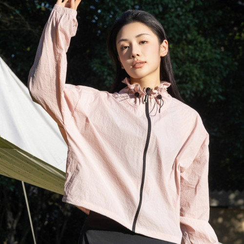 夏季錦綸輕薄防曬衣速乾透氣女款立領涼爽防曬服防紫外線防潑水