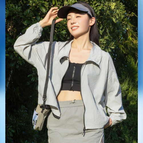 夏季錦綸輕薄防曬衣速乾透氣女款立領涼爽防曬服防紫外線防潑水
