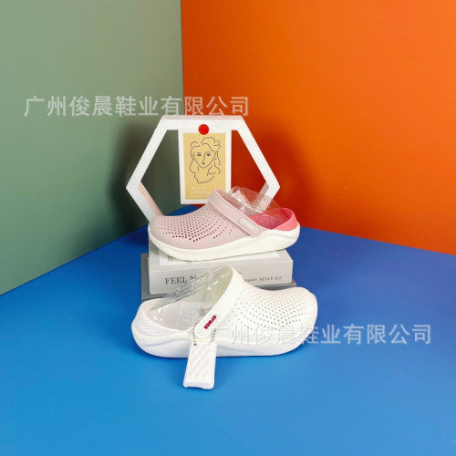 2025春季新款LiteRide一代克駱格洞洞鞋平底涼鞋男女情侶款沙灘鞋