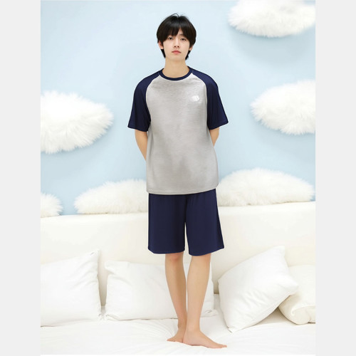 男童彈力家居服夏季新款防蚊蟲睡衣套裝莫代爾材質2025春季新款