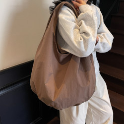 帆布包ins韓風大容量女日系簡約百搭文藝復古上課通勤單肩斜後背包