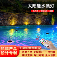 新款太陽能水漂燈天黑亮家用花園燈池塘泳池太陽能戶外庭院燈