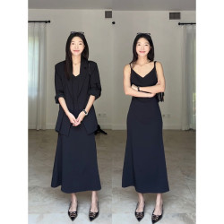 2785大碼女裝夏季薄款防曬外套吊帶裙兩件套胖mm寬松遮肉連衣裙
