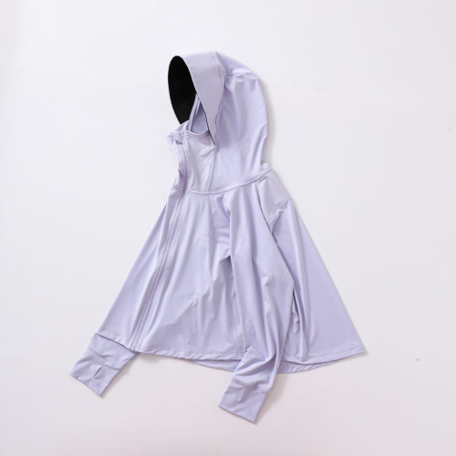 兒童防曬衣夏季2025新款錦綸中女童防曬服冰絲冰感防紫外線UPF50+