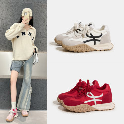 真皮~7CM內增高德訓鞋女鞋夏厚底小個子復古休閒運動鞋老爹鞋