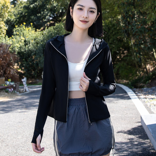 原紗防曬衣女UPF99+戶外冰絲瑜伽款連帽防曬服夏防紫外線釣魚服