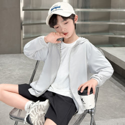 男童冰絲防曬服兒童防曬衣2025新款女童夏季薄款外套防紫外線