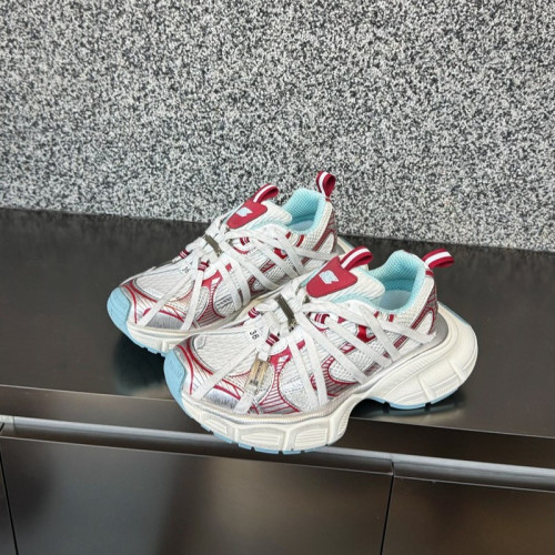 巴家老爹鞋ins超火蜘蛛人綁帶小飛尾休閒運動鞋金屬色厚底女鞋潮