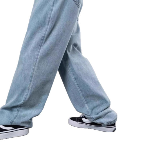 滑板潮Dime BAGGY 直筒潮牌純棉寬松DENIM PANTS刺綉牛仔短褲