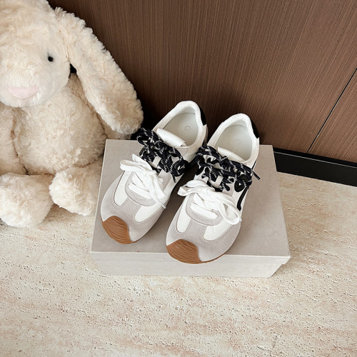 真皮版~蘇茵茵7cm內增高德訓鞋女復古厚底歪頭休閒運動鞋阿甘鞋子