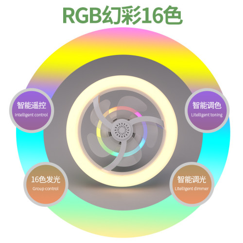 360°搖頭香薰風扇燈 極簡風大廳餐廳臥室超靜音吊扇燈