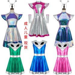 AI人工智能外星人cos服萬聖節宇航員機器人角色扮演派對演出服裝