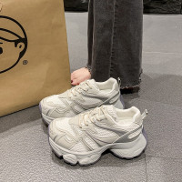 老爹鞋女2026年春夏季新款時尚百搭網面透氣厚底增高休閒運動鞋潮