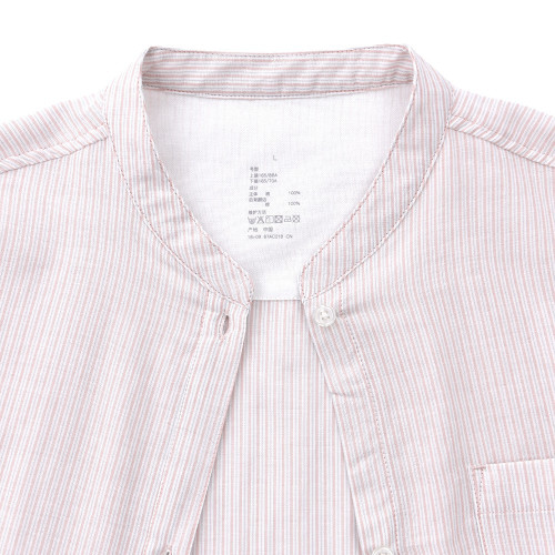 良品女式無側縫細棉紗七分袖睡衣 無印女士家居服純棉25年春季