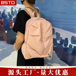 雙肩後背包女士尼龍後背包2025年夏季新款女佰斯圖設計感學生街頭風格