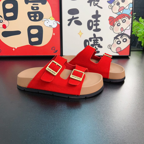 頭層牛皮厚底一字拖女2025新款復古懶人沙灘拖鞋露趾平底外穿拖鞋