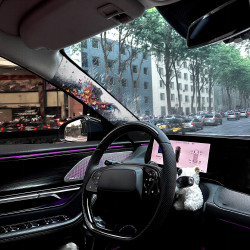 2025年熱銷款汽車A柱貼花裝飾汽車內飾貼膜改裝用品卡通圖自粘貼