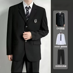 高級感日系dk製服西裝外套男士休閒西服學生畢業禮服cos韓系套裝