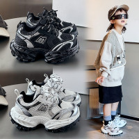 男2025新款夏季女童復古運動鞋包頭網面鞋子中大童輕便休閒鞋軟底