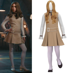 嘉美梅根cos服M3GAN2.0女主同款裙子萬聖節兒童表演服cosplay服裝