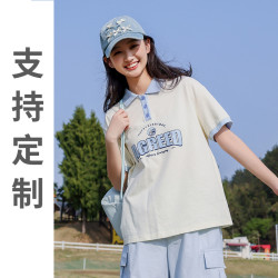 初中生短袖套裝夏季2025新款少女寬松T恤搭配褲子高中學生25337