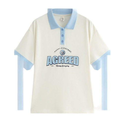 初中生短袖套裝夏季2025新款少女寬松T恤搭配褲子高中學生25337