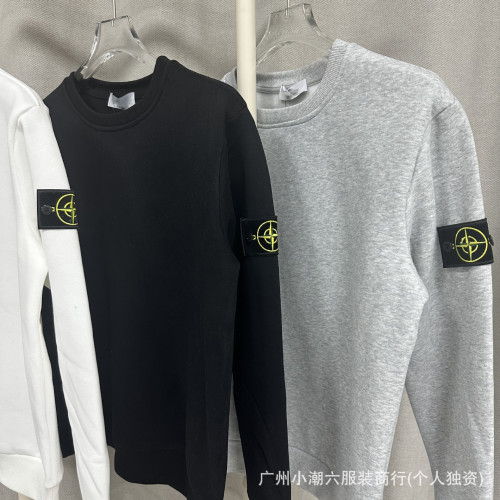 STONE石頭純色ins羅盤徽章基礎款套頭機能休閒男女圓領衛衣島