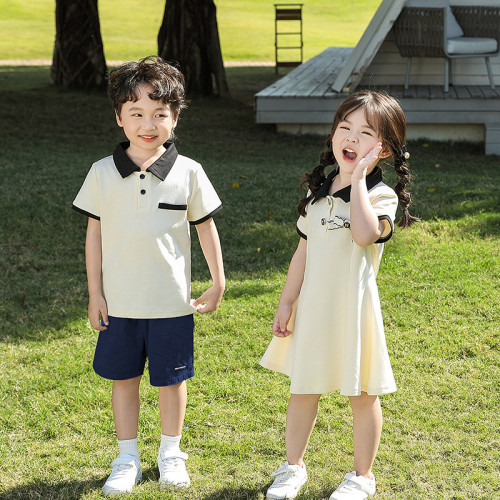 網紅休閒親子裝春夏季母女裝一家三口四口短袖親子polo衫2025新款