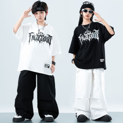 街舞兒童潮服嘻哈風男童炸街套裝hiphop童裝少兒潮酷六一演出服裝