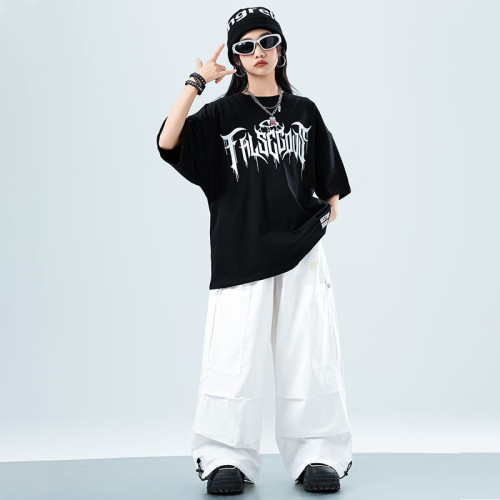 街舞兒童潮服嘻哈風男童炸街套裝hiphop童裝少兒潮酷六一演出服裝