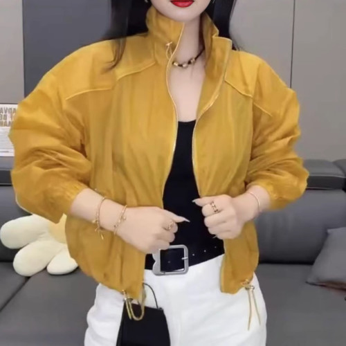 25037婕妤秀短外套女2025年新款時尚洋氣百搭潮薄外套