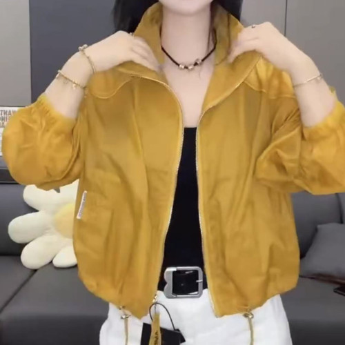 25037婕妤秀短外套女2025年新款時尚洋氣百搭潮薄外套