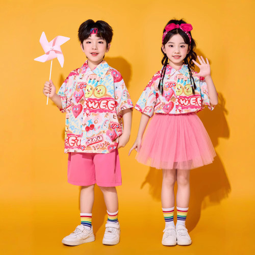 六一兒童表演服裝小學生運動會啦啦隊合唱演出服幼兒園畢業照班服