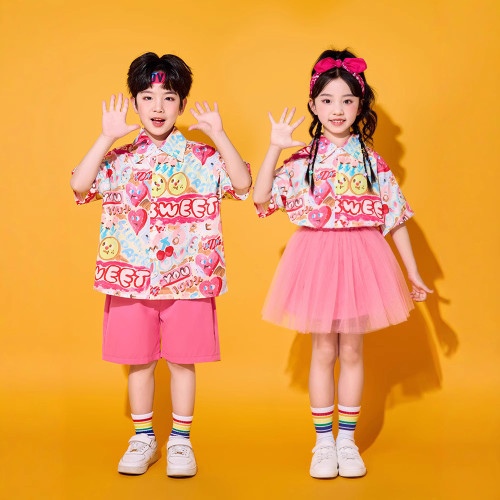 六一兒童表演服裝小學生運動會啦啦隊合唱演出服幼兒園畢業照班服