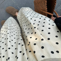 夏季薄款孕婦直筒波點氣球褲孕婦寬鬆大碼濶腿褲設計感休閒褲抽繩