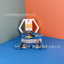 2025新款 Cross小黃人眼鏡款洞洞鞋卡洛馳親子鞋沙灘包頭涼拖男拖