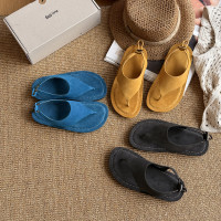 MARCO&JOYCE平底人字拖外穿涼夏季新款真皮防滑夾腳時尚軟底沙灘