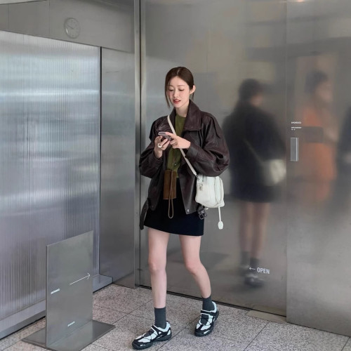 2025【】韓東大門夏季新款pebbl*m圓領休閒日常純色短袖T恤女