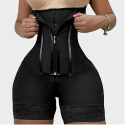 Shape Wear歐美網紗連體塑身衣束腰收腹提臀美體連體緊身束身