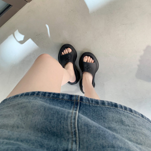 【sheii蘇茵茵】辣妹拖~花瓣厚底增高休閒度假沙灘拖鞋女涼拖外穿