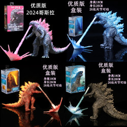 優質版 NECA2019哥斯拉手辦電影SHM紅蓮怪獸核能噴射模型可動玩具