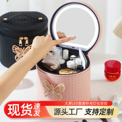 跨境爆款化妝師專用化妝箱子帶鏡子大容量伴手禮化妝箱makeupbox