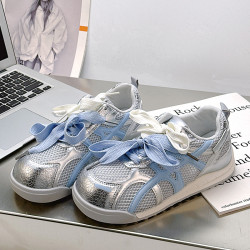 A9919 厚底女2025新款爆款鞋子女鞋夏季網鞋女透氣網面阿甘鞋女鞋