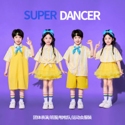 六一兒童表演服裝小學生啦啦隊演出服幼兒園畢業照合唱舞蹈演出服