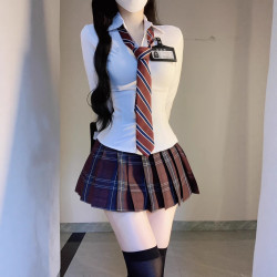 制服jK制服津川格裙套裝