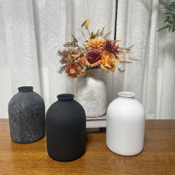 現在簡約插花花瓶北歐復古花器擺件客厛民宿鉄藝器皿花盆